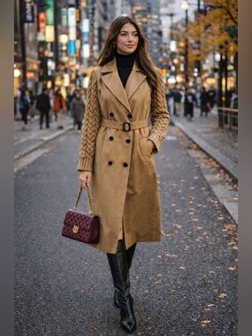 Anthropologie NWT Avec Les Filles Mixed Media Coat size XL.